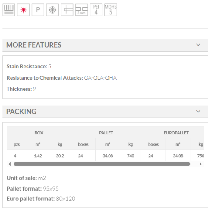 BROUSSARD GRIS keros 60x60 tiles features