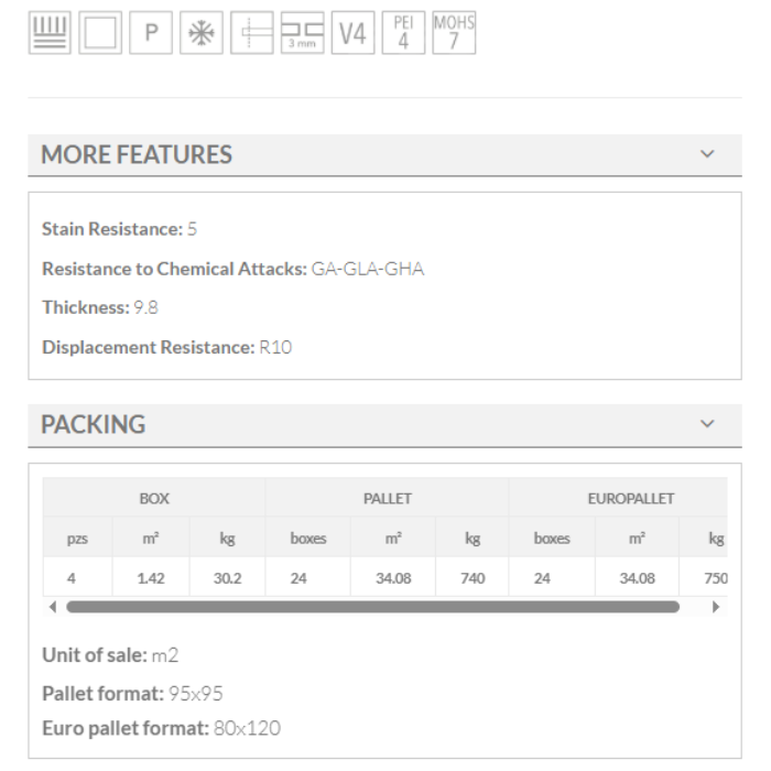 DAFNE BEIGE keros 60x60 tiles features