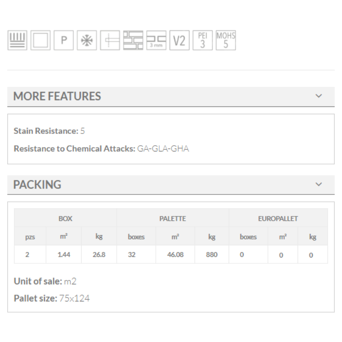 FERRARA BEIGE keros 60x120 tiles features