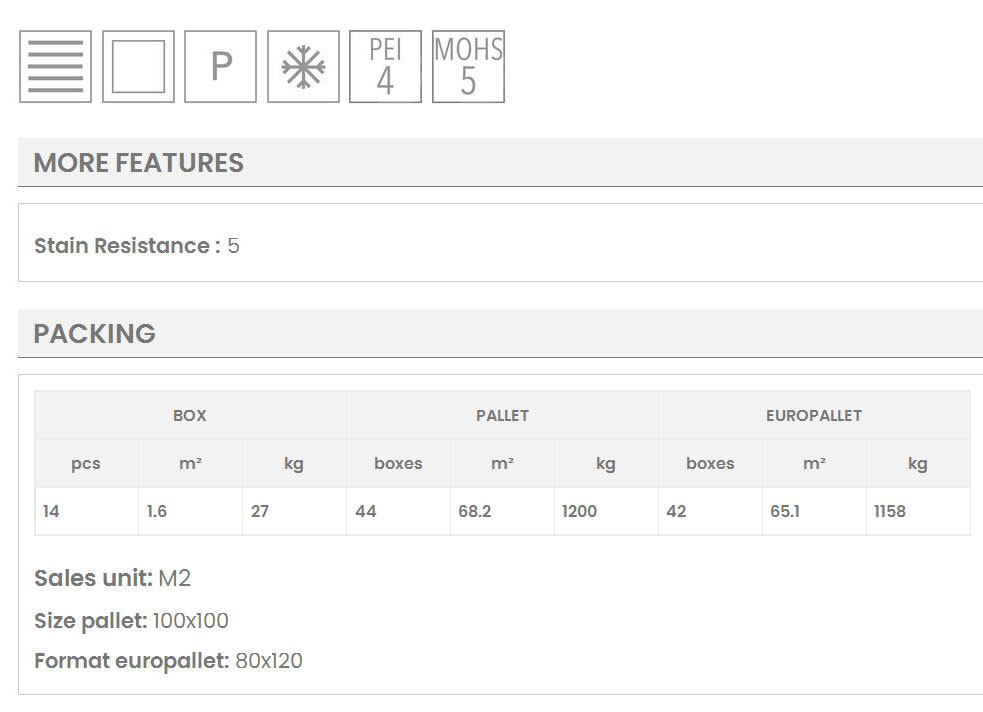 KEROS TOSCANA 33x33 ΧΑΡΑΚΤΗΡΙΣΤΙΚΑ