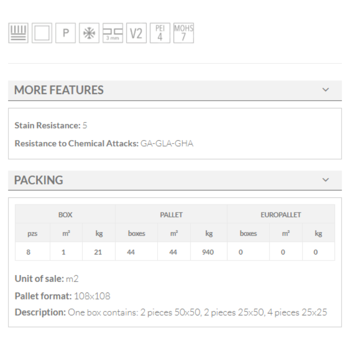 MODULA PORTOBELLO SILVER keros 100x100 8