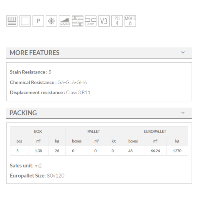  HAYEDO ALMOND ANTI SLIP keros 23x120cm wood look tiles features