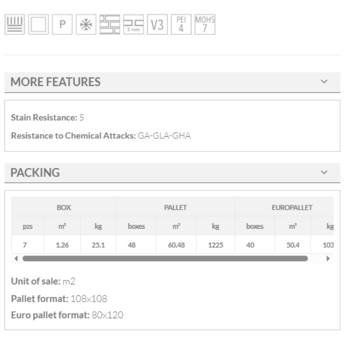 portobello portobello silver keros 30x60 technical details