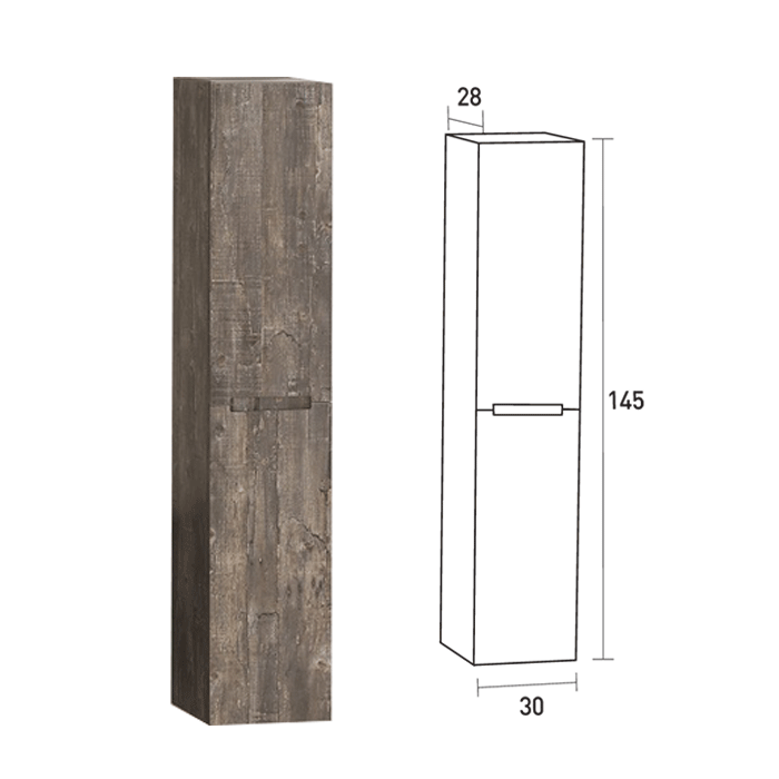 ΣΤΗΛΗ ΜΠΑΝΙΟΥ ΕΠΙΤΟΙΧΗ ProBagno 927Κ