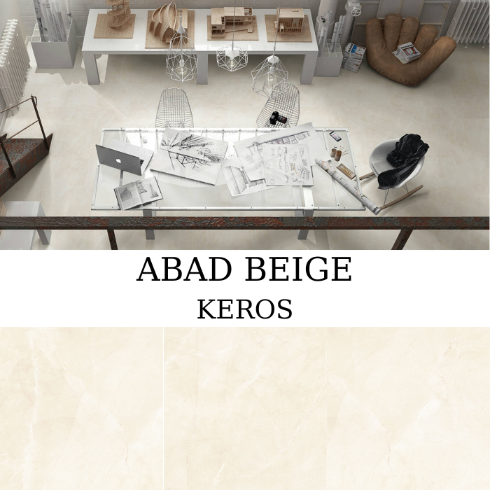 Keros Abad Beige 59,6×59,6 γυαλιστερό πορσελανάτο πλακάκι γρανίτη, rectificado και αντιπαγετικό.