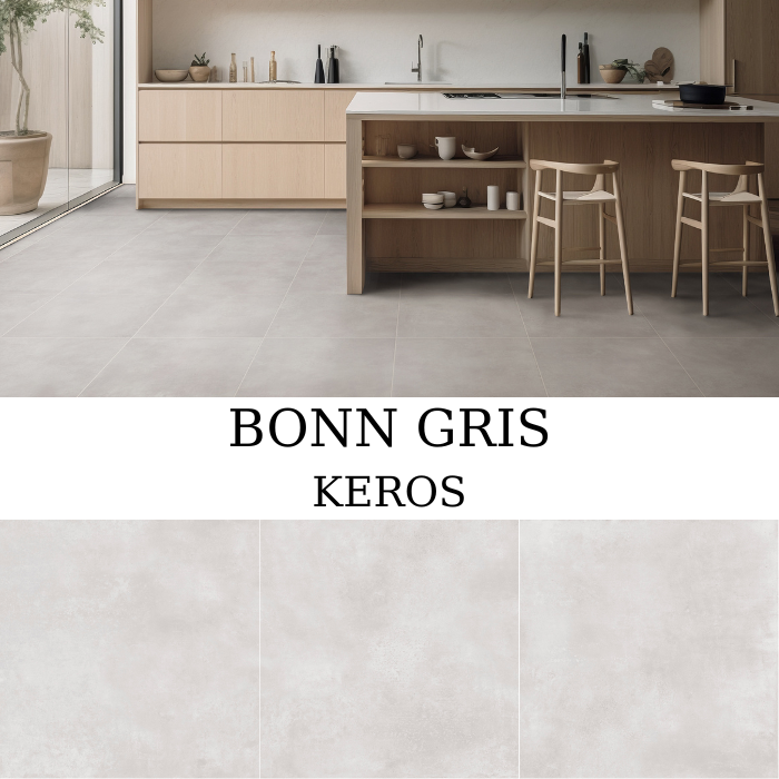 Πλακάκι Keros Bonn Gris 60×60 ματ πορσελανάτο γρανίτη