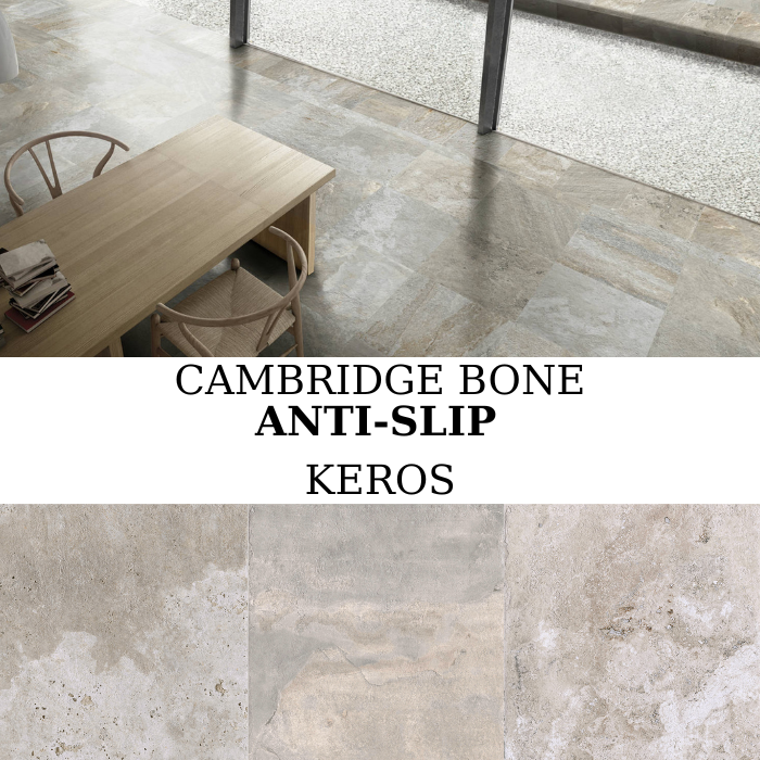 Πλακάκι Keros Cambridge Bone Anti-Slip 50×50 αντιολισθητικό ματ porcelanato