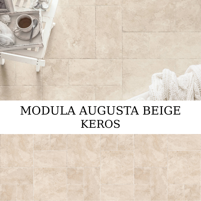 Modula Augusta Beige 100×100 ματ πορσελανάτο πλακάκι rustic
