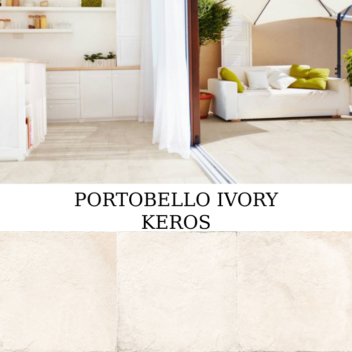 Πλακάκι Keros Portobello Ivory 50×50 ματ πορσελανάτο δαπέδου