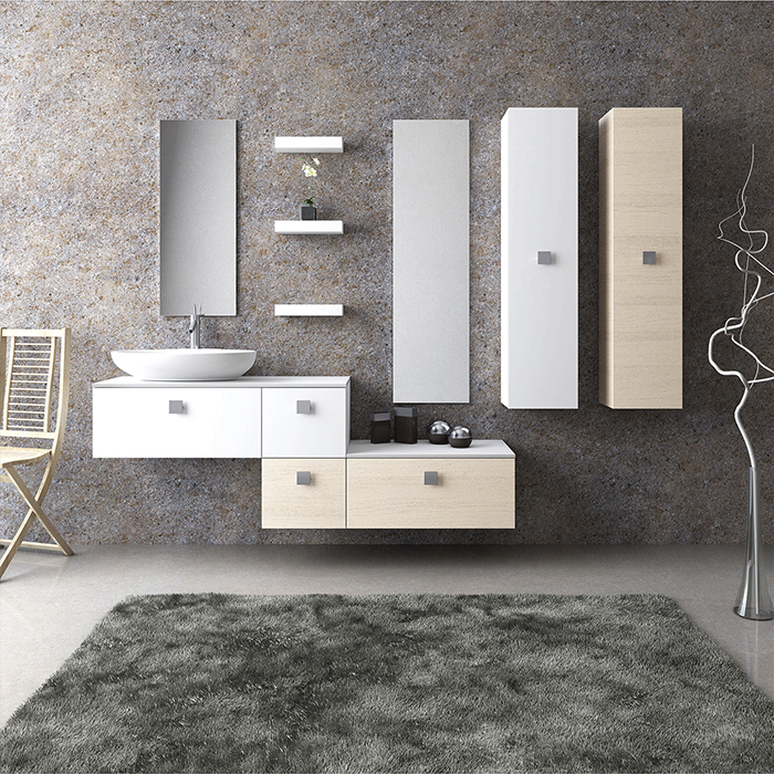 ΕΠΙΠΛΑ ΜΠΑΝΙΟΥ ZEBIS ELEGANCE TETRIS 175