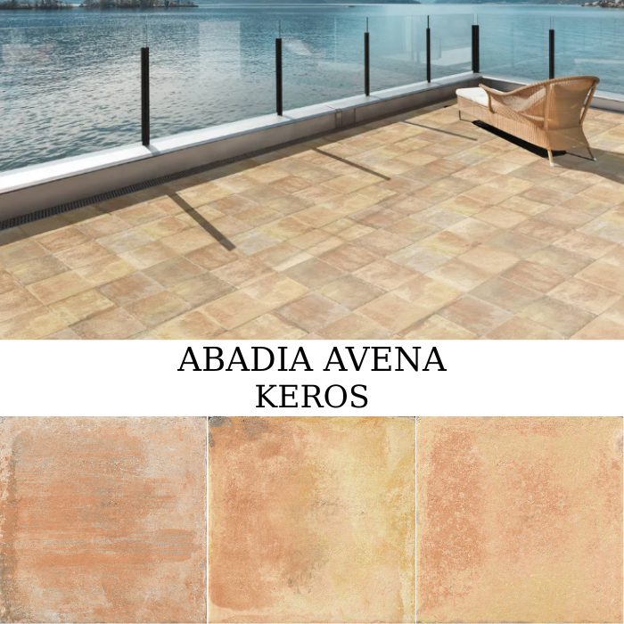 Keros Abadía Avena 33×33 Πλακάκι γρανίτη rustic καφέ