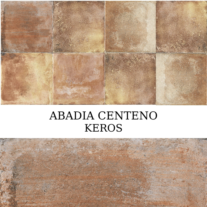Πλακάκι ABADIA CENTENO 33×33 σε rustic καστανή απόχρωση