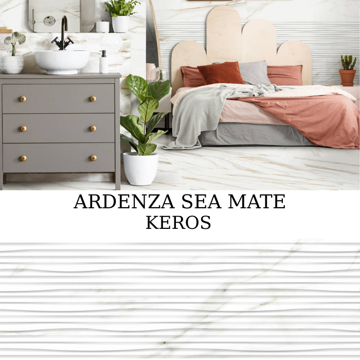Keros Ardenza Sea Mate 30×90 ματ ανάγλυφο πλακάκι τοίχου