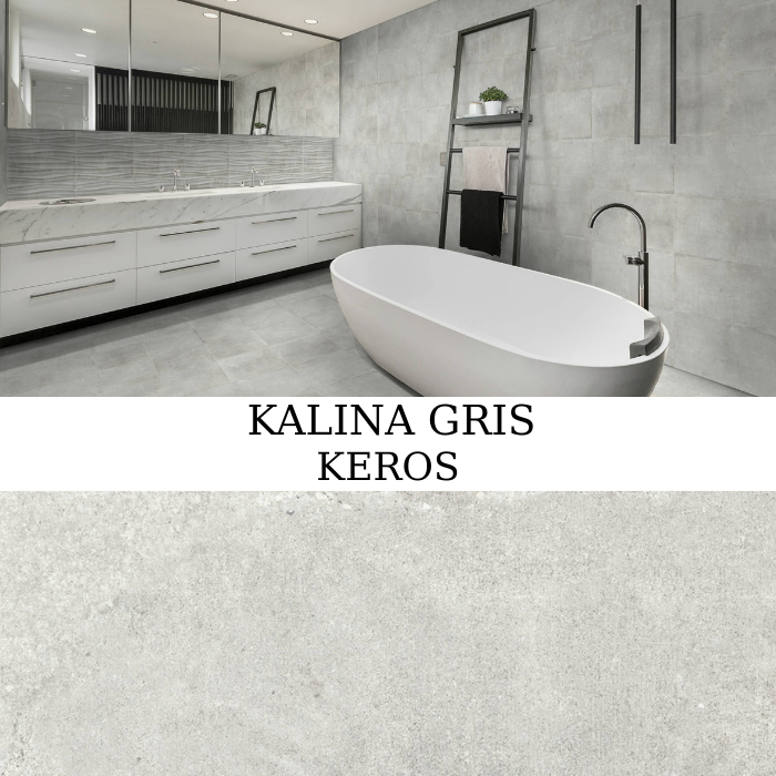 Πλακάκι Keros Kalina Gris 33x33 εκ. σε γκρι ματ απόχρωση
