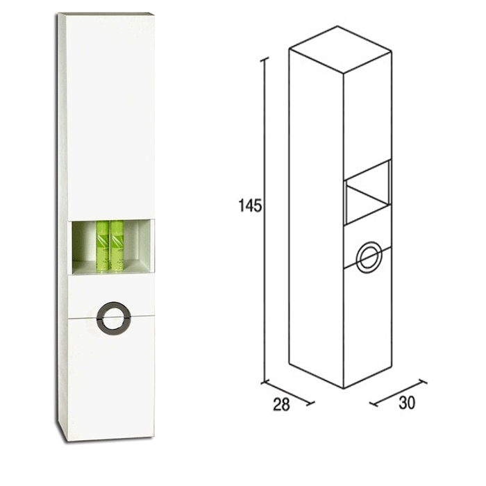 ΣΤΗΛΗ ΜΠΑΝΙΟΥ ΕΠΙΤΟΙΧΗ Pro Bagno 626Κ