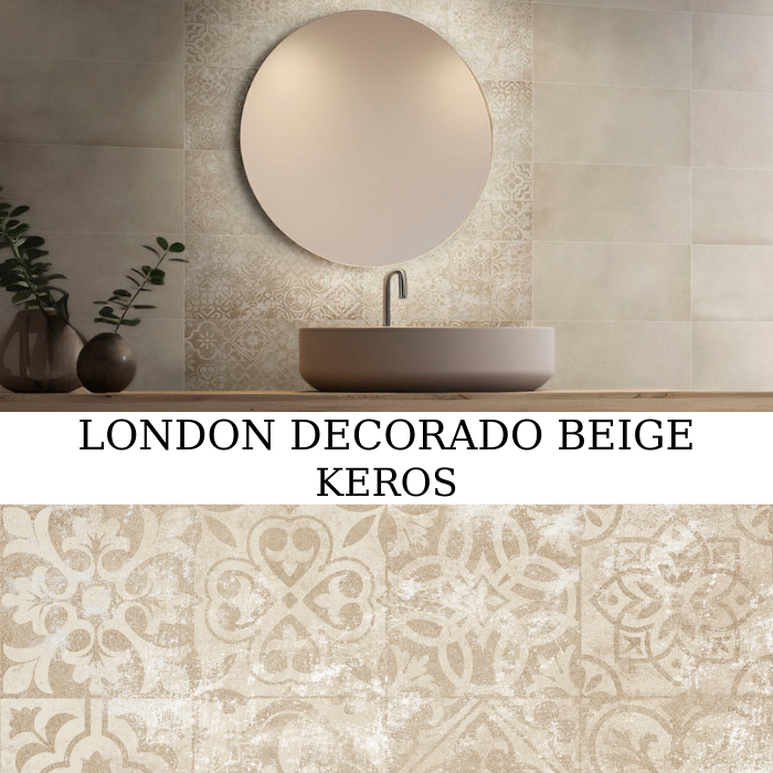 Decorado London Beige 25x50 ματ διακοσμητικό πλακάκι τοίχου