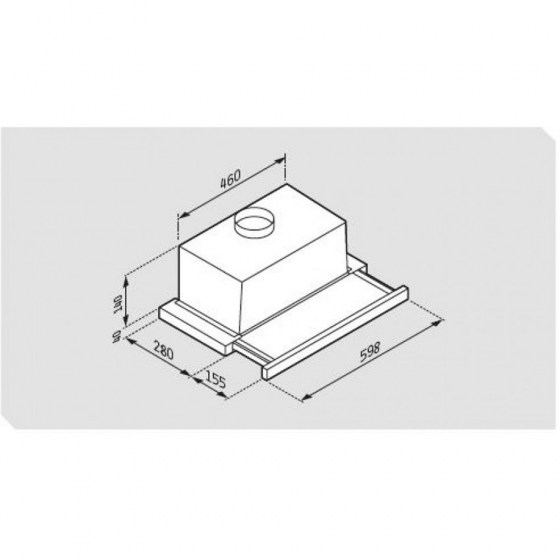 ΑΠΟΡΡΟΦΗΤΗΡΑΣ ΣΥΡΟΜΕΝΟΣ PYRAMIS 60cm INOX