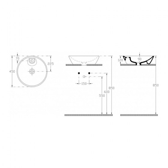 ΕΠΙΚΑΘΗΜΕΝΟΣ ΝΙΠΤΗΡΑΣ ISVEA D.45CM ΜΕ ΟΠΗ SOFT 10SY65045
