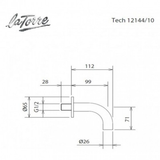 ΕΠΙΤΟΙΧΟ ΣΤΟΜΙΟ ΠΛΗΡΩΣΗΣ ΜΠΑΝΙΕΡΑΣ La Torre Tech 12144/10