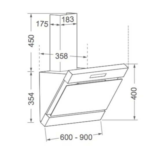 ΑΠΟΡΡΟΦΗΤΗΡΑΣ ΕΠΙΤΟΙΧΟΣ AirTech Como 60 Inox