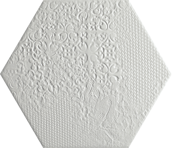 IMPORTILES MILANO WHITE HEX 25x22