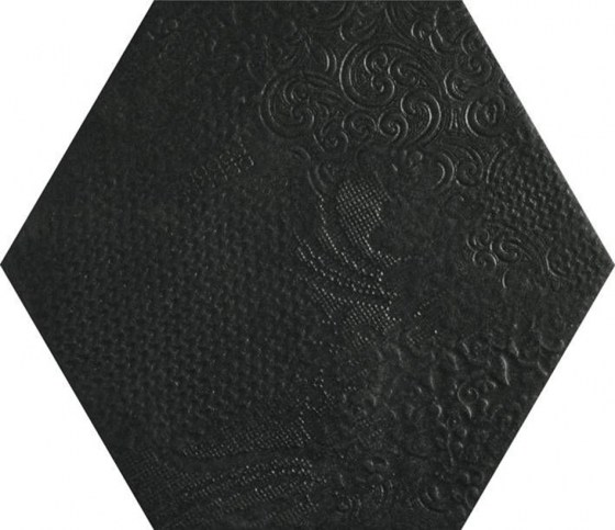 IMPORTILES MILANO BLACK HEX 25x22