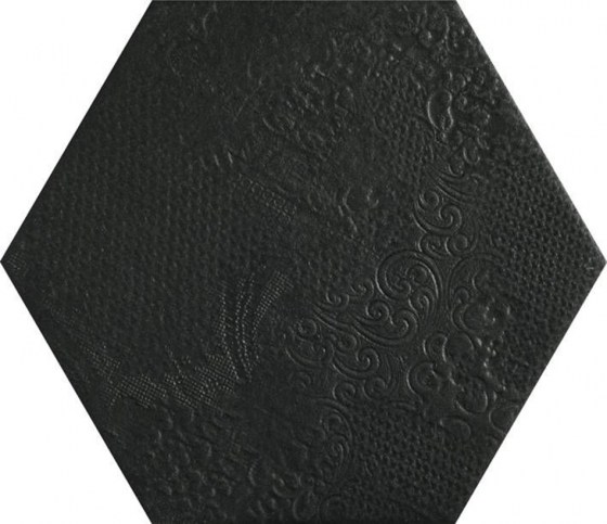 IMPORTILES MILANO BLACK HEX 25x22