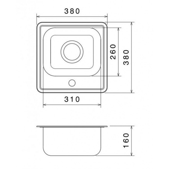 ΝΕΡΟΧΥΤΗΣ ΕΝΘΕΤΟΣ INOX (38X38) Valley 25038 BY FORTINOX
