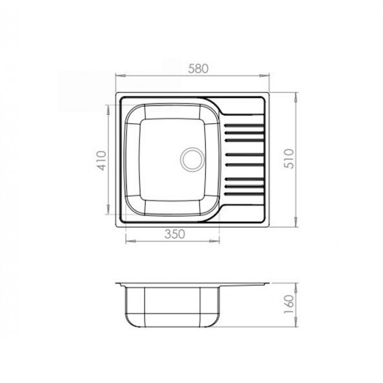 ΝΕΡΟΧΥΤΗΣ ΕΝΘΕΤΟΣ INOX (58X51) Valley 25150 BY FORTINOX
