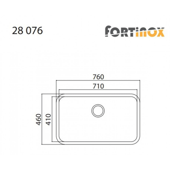 ΝΕΡΟΧΥΤΗΣ ΕΝΘΕΤΟΣ INOX (76X46) Valley 28076 BY FORTINOX