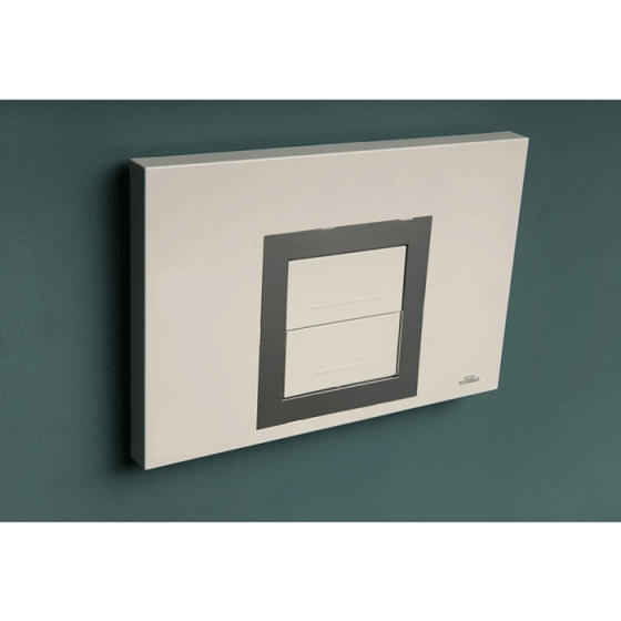 BUTON ΛΕΙΤΟΥΡΓΙΑΣ MOD AUREA DUO WHITE-CHROME