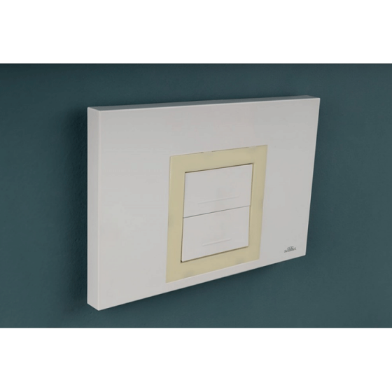 BUTON ΛΕΙΤΟΥΡΓΙΑΣ MOD AUREA DUO WHITE-FOSFORIZE