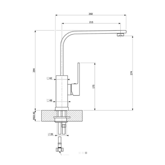 ΜΠΑΤΑΡΙΑ ΚΟΥΖΙΝΑΣ<br> Kubo 35510 BY CARRON PHOENIX