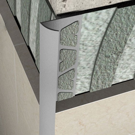 Στρογγυλεμένο προφίλ γωνιών ακμών αλουμινίου ανοιχτό ΕΚΟ