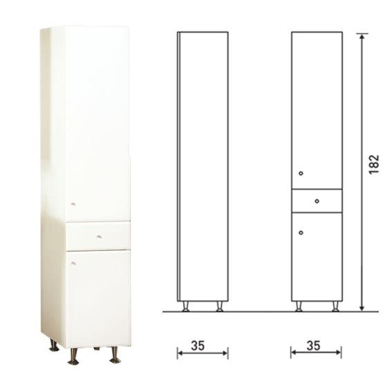 ΣΤΗΛΗ ΜΠΑΝΙΟΥ ProBagno 571Κ