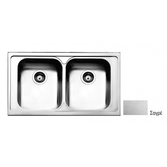 ΝΕΡΟΧΥΤΗΣ ΕΝΘΕΤΟΣ INOX (86X50) Venezia 8330 BY APELL