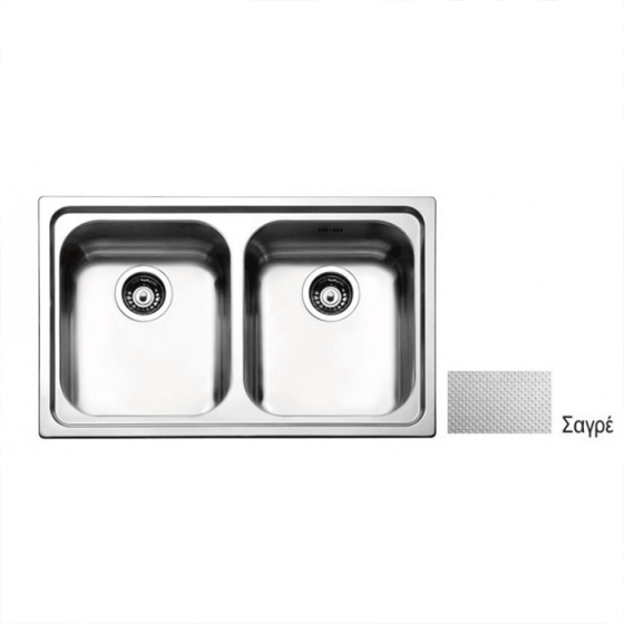 ΝΕΡΟΧΥΤΗΣ ΕΝΘΕΤΟΣ INOX (79X50) Venezia 8380 BY APELL