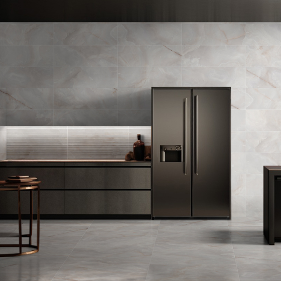 Πλακάκι Keros Agata Gris 59,6×59,6 γυαλιστερό πορσελανάτο γρανίτης PEI IV