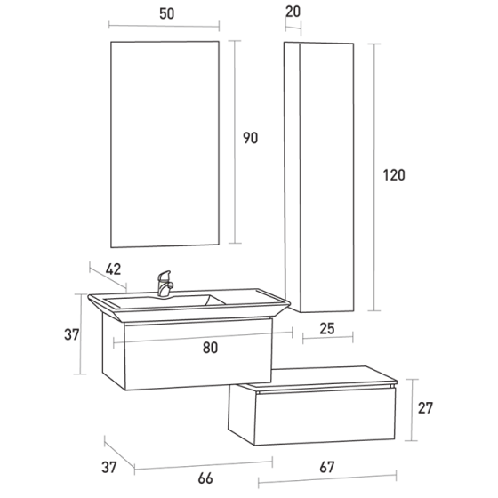 ΕΠΙΠΛΟ ΜΠΑΝΙΟ PROBAGNO Alia 671B