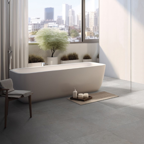 Πλακάκι Keros Amalfi Gris 59,6×59,6 ματ πορσελανάτο γρανίτης PEI IV