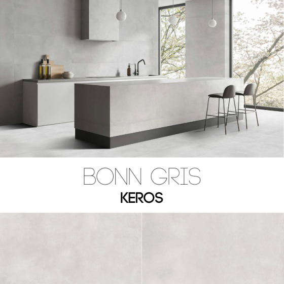Keros Bonn Gris 60×120 πορσελανάτο πλακάκι γρανίτη ματ