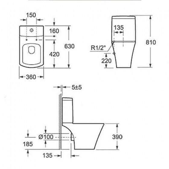 ΛΕΚΑΝΗ ΧΑΜΗΛΗΣ ΠΙΕΣΕΩΣ Karag Positano CT1080C