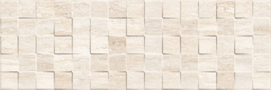 KEROS 25x75 DECORADO CUBIK TRAVERTINO 