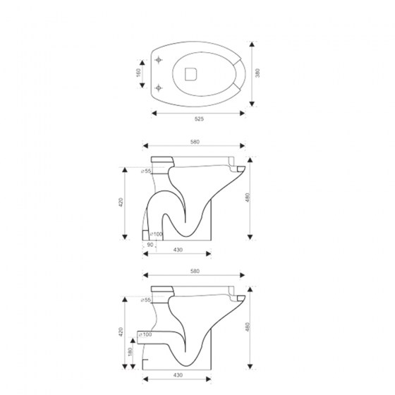 ΛΕΚΑΝΗ Υ/Π ΑΜΕΑ KERAFINA EM.1198