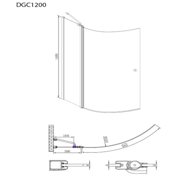 ΚΥΡΤΟ ΔΙΠΤΥΧΟ ΜΠΑΝΙΕΡΑΣ Primus Plus DGC1200