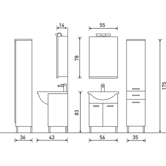 ΕΠΙΠΛΟ ΜΠΑΝΙΟ PROBAGNO Eliki 750