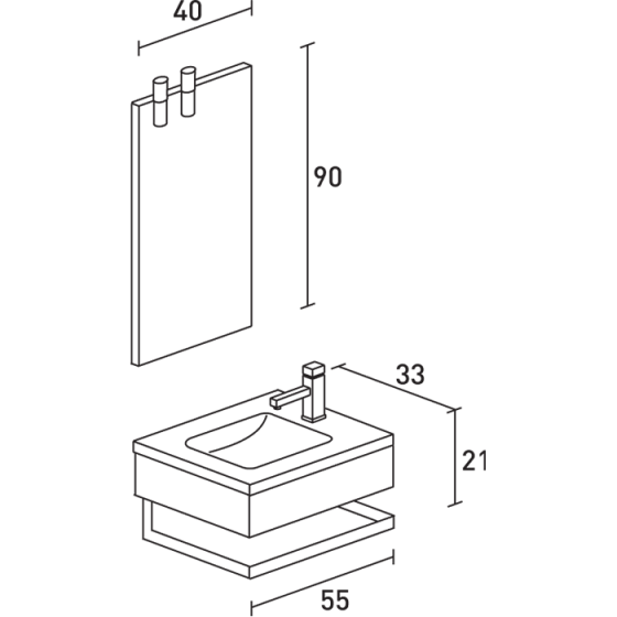 ΕΠΙΠΛΟ ΜΠΑΝΙΟ PROBAGNO Erginos C051-602A