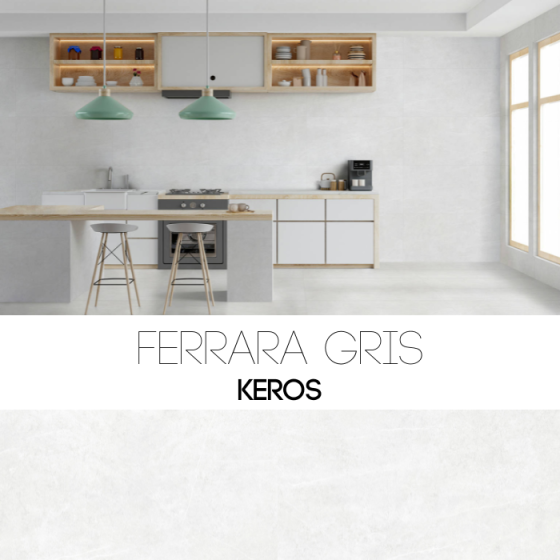 Keros Ferrara Gris 60x120 - ματ πορσελανάτο φινίρισμα.