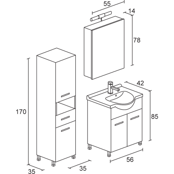 ΕΠΙΠΛΟ ΜΠΑΝΙΟΥ PROBAGNO Filis 634