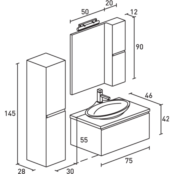 ΕΠΙΠΛΟ ΜΠΑΝΙΟ PROBAGNO Filtis 907C-905K